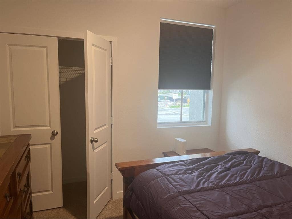 Room on 1st floor in new house.