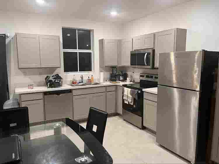 Room on 1st floor in new house.