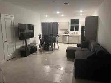 Room on 1st floor in new house.