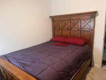 Room on 1st floor in new house.