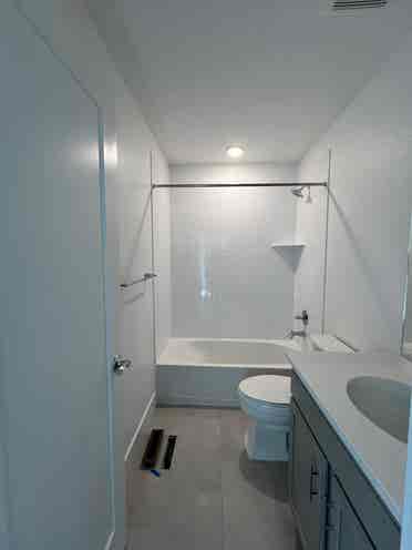 One bedroom with shared bath