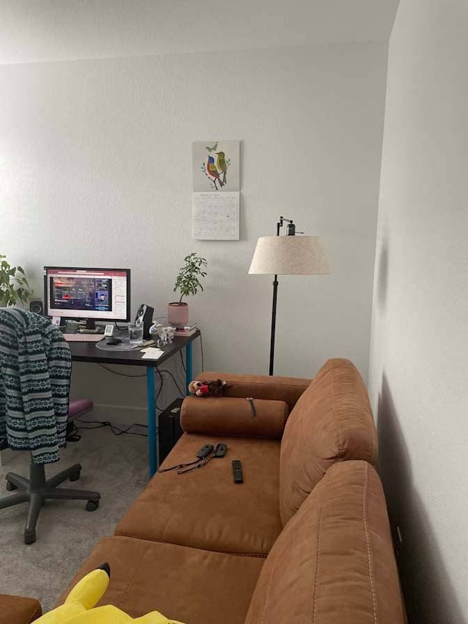 One bedroom with shared bath