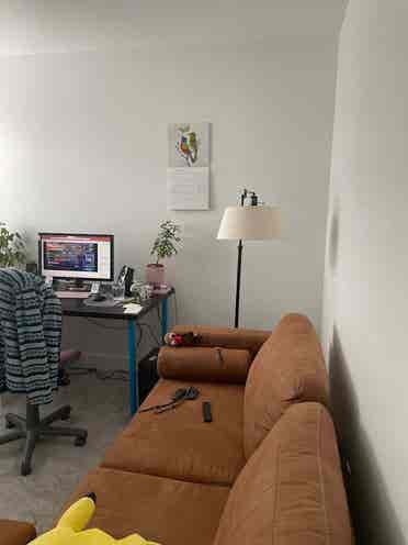 One bedroom with shared bath