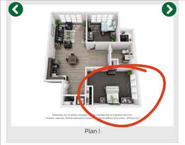 2 bed apartment, renting out 1 bed