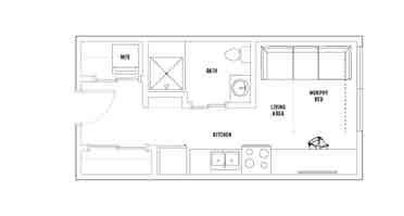 Studio PENTHOUSE in Campus Edge