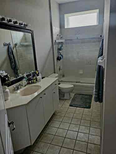 Private bedroom and bathroomm
