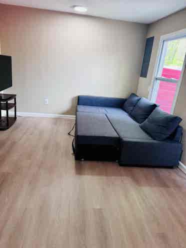 Spacious fully furnished basement