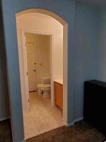 Room with all new bed and furniture