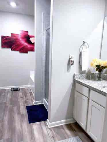 fully furnished Suite full bathroom