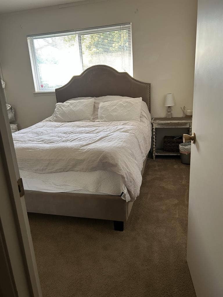 Private bedroom and bathroom