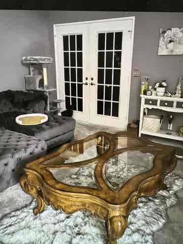 Larger bedroom shared bathroom