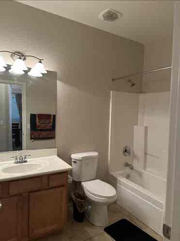 Room with  private bath.