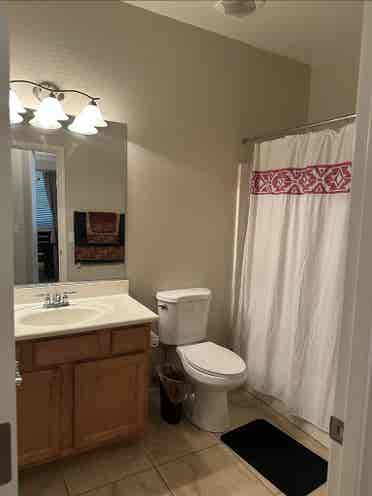 Room with  private bath.