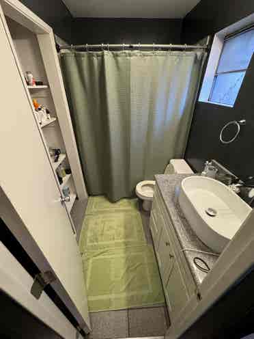 Furnished room, private bath & roof