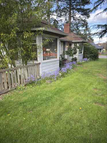House in a residential neighborhood