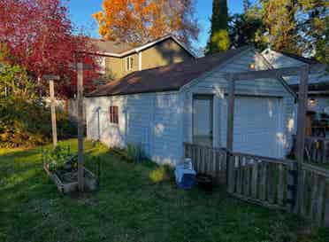 House in a residential neighborhood
