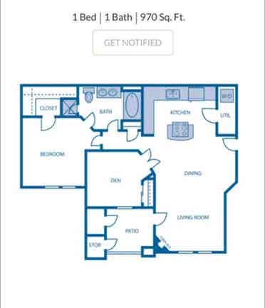 B + office room Apartment