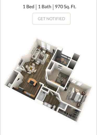 B + office room Apartment
