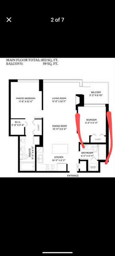 Private bed and bath Brentwood