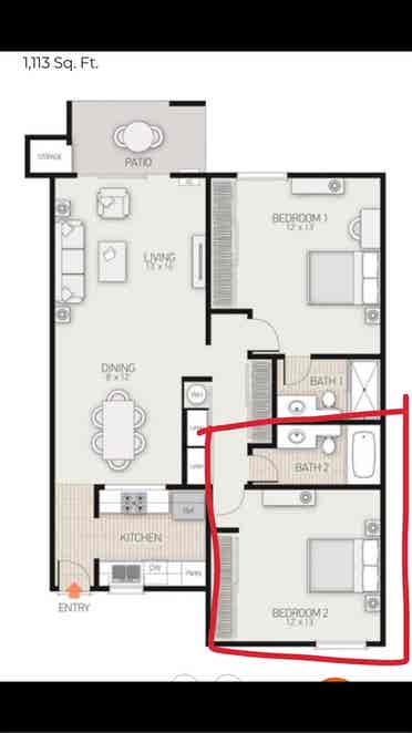 Private room and bathroom in Irvine