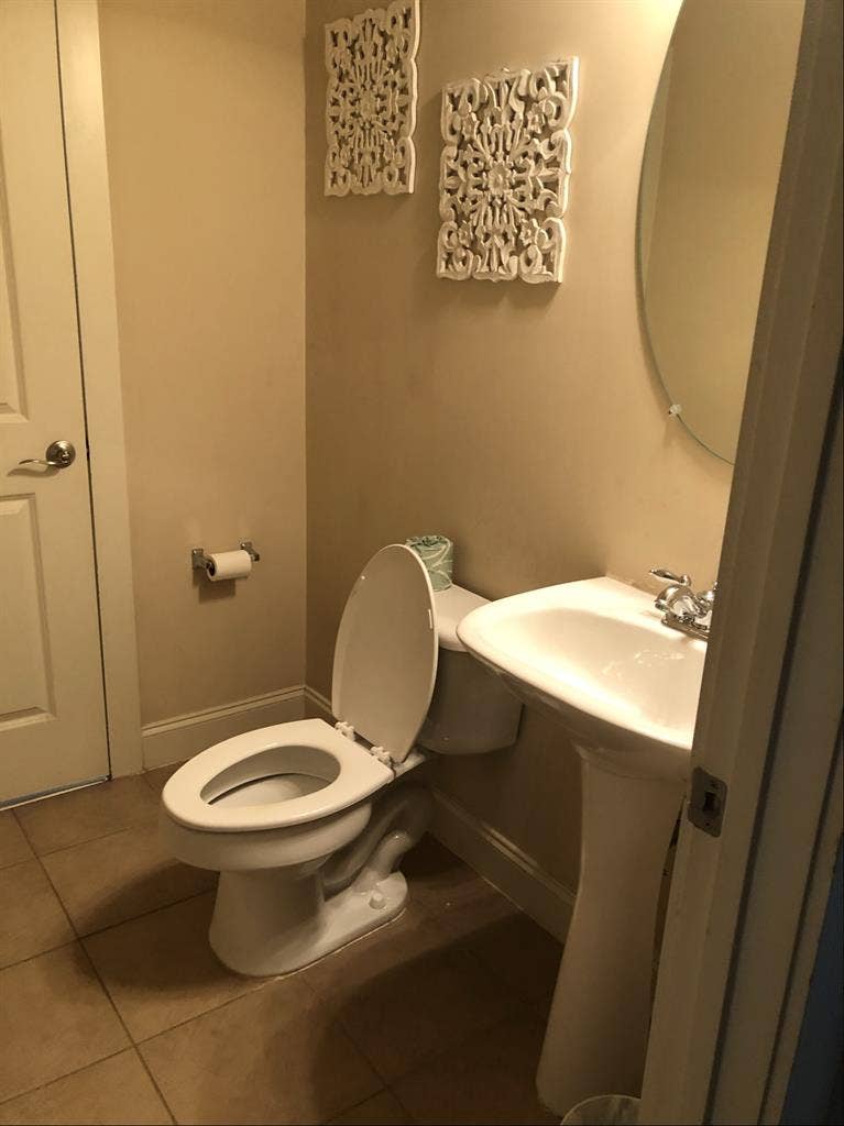 Main level bedroom & bathroom