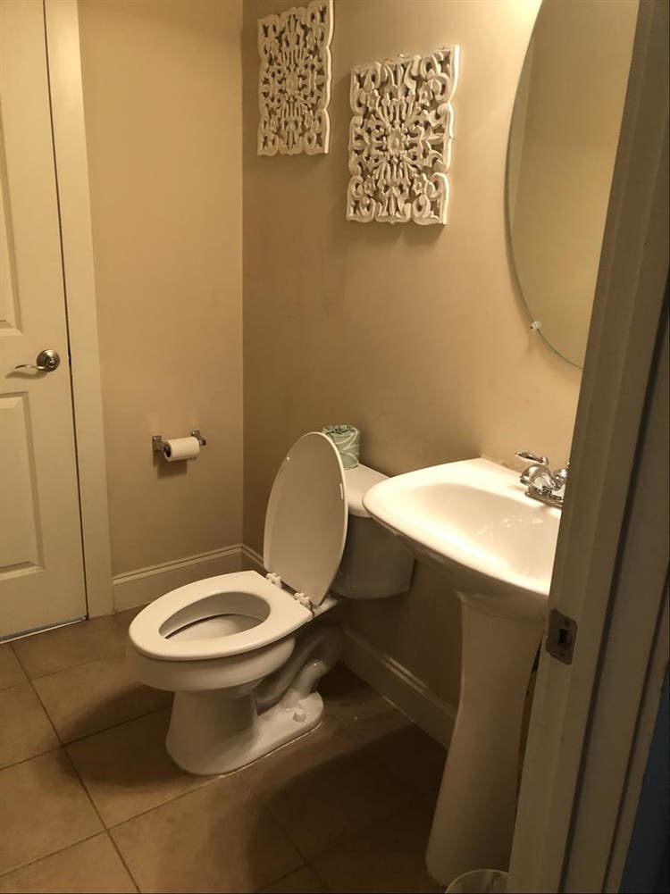 Main level bedroom & bathroom