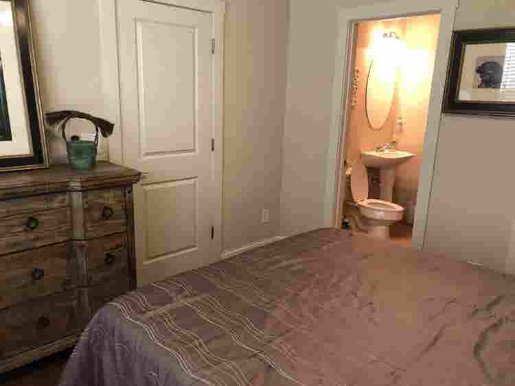 Main level bedroom & bathroom