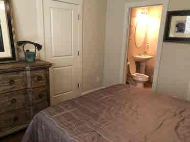 Main level bedroom & bathroom