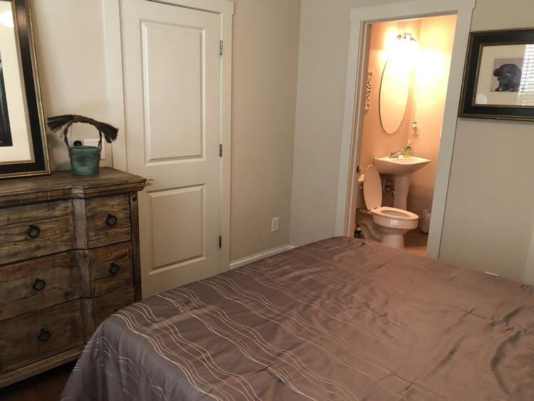 Main level bedroom & bathroom