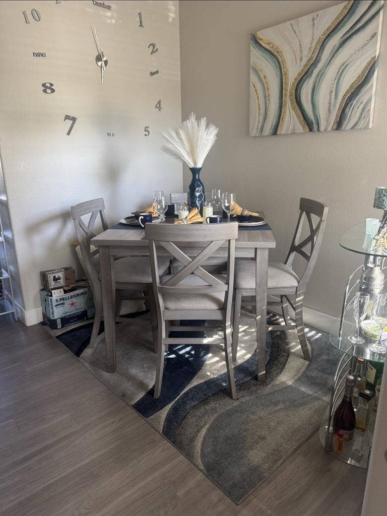 furnished bedroom private bathroom