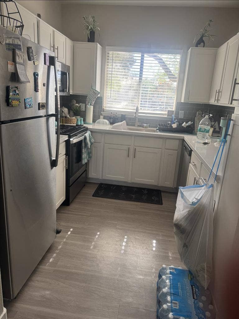 furnished bedroom private bathroom