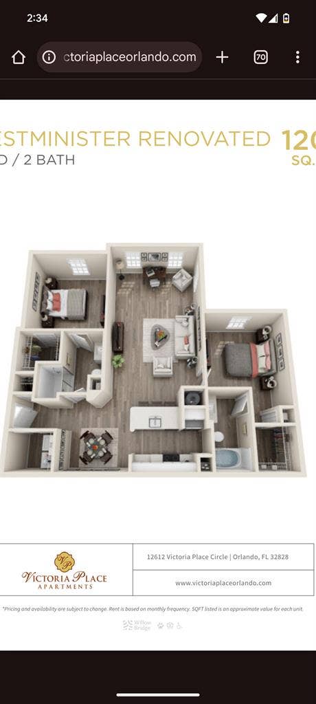 Private room for rent