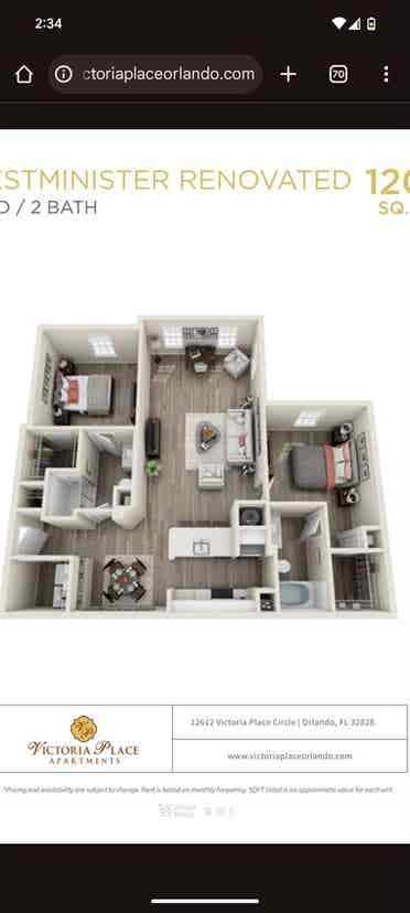 Private room for rent