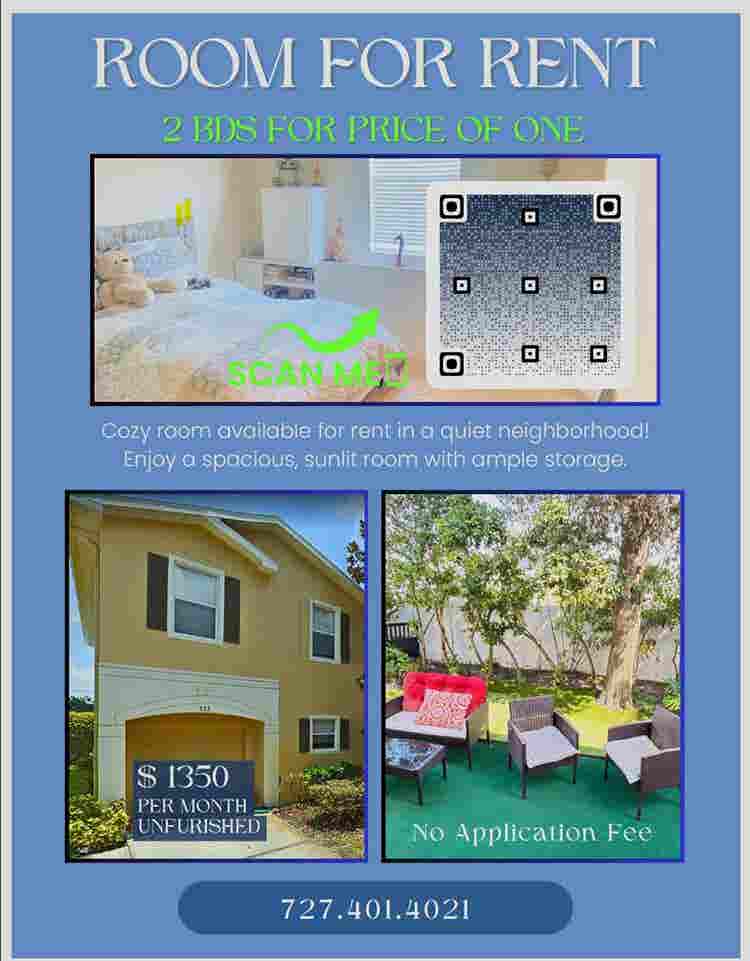 TWO BEDROOMS for Price of One!