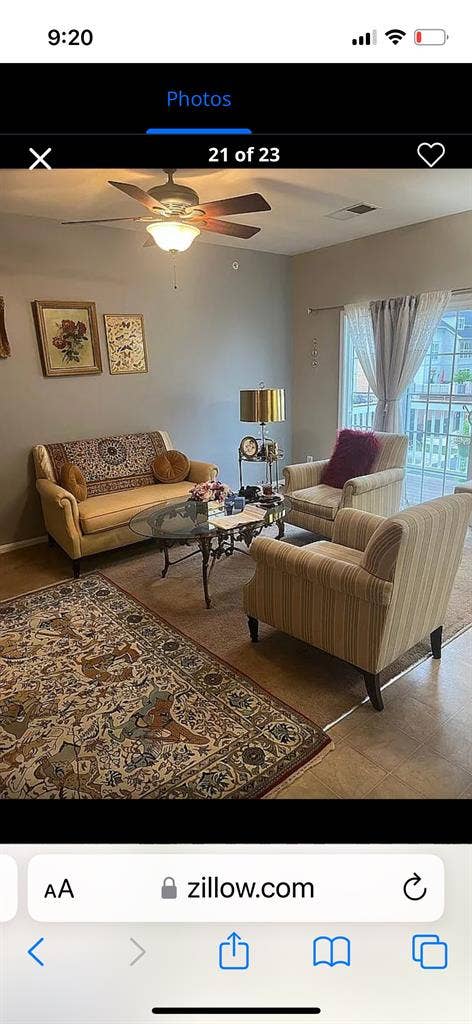 Master bedroom & private bath