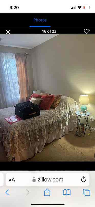 Master bedroom & private bath