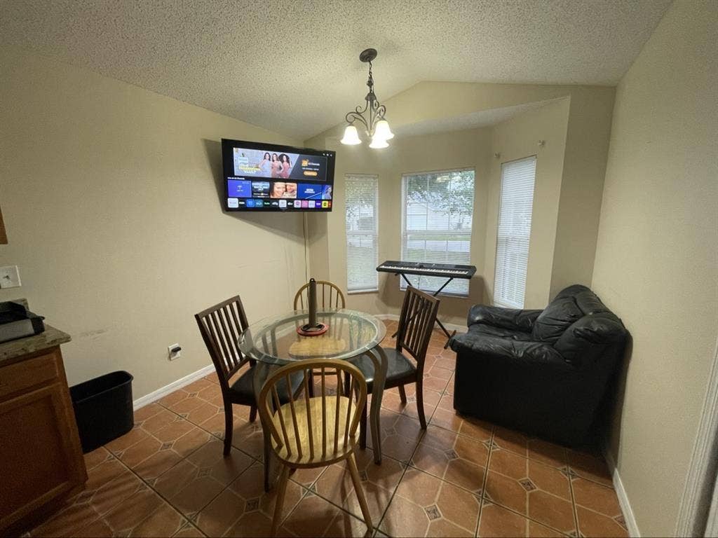 furnished
 bedroom with private bath