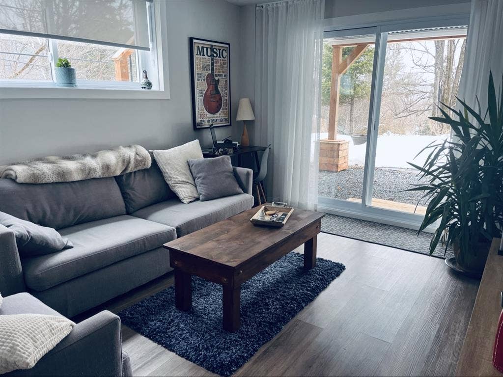 Room + living room + garage