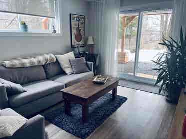 Room + living room + garage