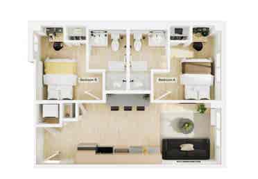 Chapter Eugene 2 bedroom apartment