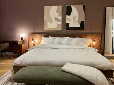 2 chambres avec cours privée