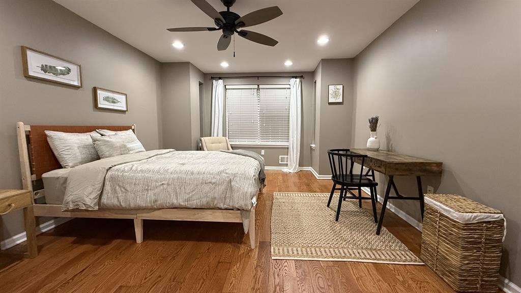 Furnished master bedroom