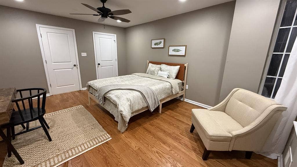 Furnished master bedroom