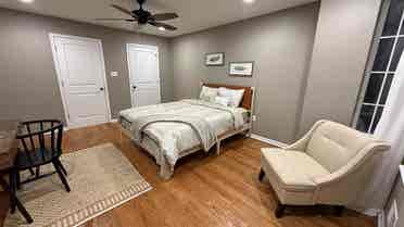 Furnished master bedroom