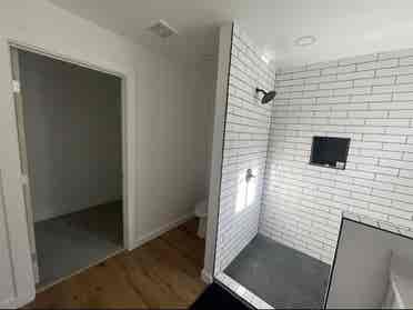 Room with private bath.