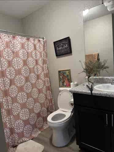 Private room shared bathroom
