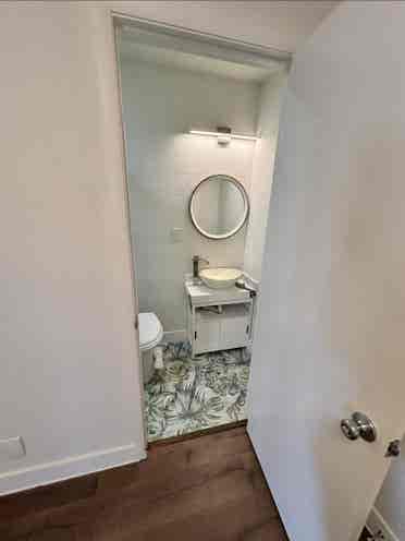Private entrance room with bathroom