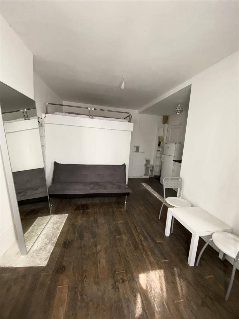 Studio w/ mezzanine walk in closet
