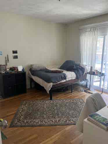 Room with an attached balcony