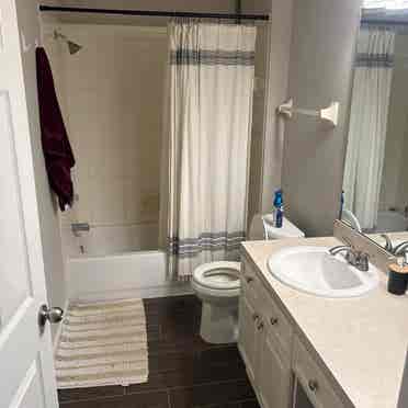 Single room, shared bathroom